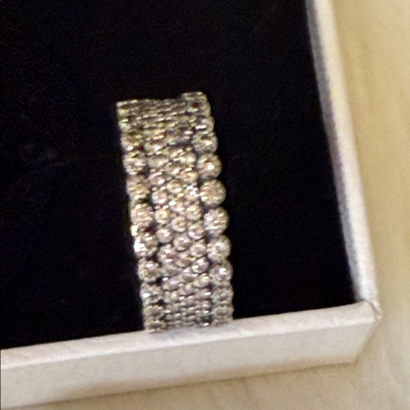 Authentic PANDORA 925 ale Pave Thick Lavish Sparkling Ring size 8 196313CZ - Picture 7 of 8